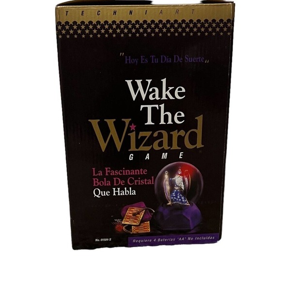 Wake The Wizard The Enchanted Talking Crystal Ball Game - New in Box - Spanish - Picture 3 of 11